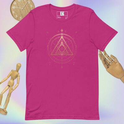 Espiral de Luz: El Camino de la Proporción Áurea Camiseta de manga corta unisex