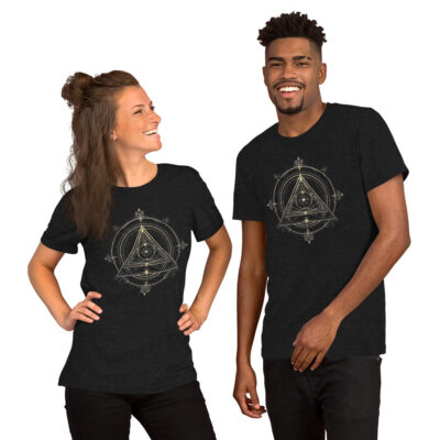 El Umbral Cósmico: Portal Simbólico hacia la Conciencia Camiseta de manga corta unisex