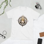 “Espejo Alquímico” – Geometría Sagrada y Sombras Místicas Camiseta de manga corta unisex